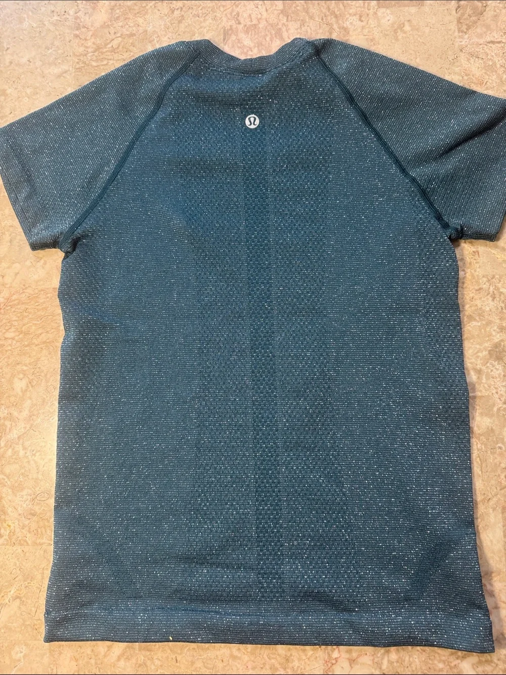 lululemon athletica Teal Swiftly Tech Metallic Short Sleeve Crew
